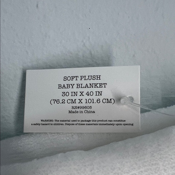 Rae Dunn Baby | White 'Blessed' Baby Blanket - Picture 5 of 6